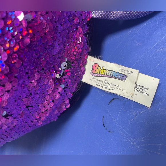 SHIMMEEZ Cristy The Cat Large 14” Pillow Plush Stuffed Animal Reversible Sequins - Picture 9 of 10